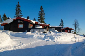 Rustic cabin on Lake Sjusjøen with a lovely view